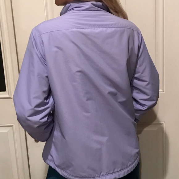 LL Bean fleece jacket L periwinkle blue - Picture 2 of 6